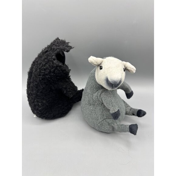 Plush Black Sheep Toy Shaved Detachable Fleece Jacket - Picture 2 of 7